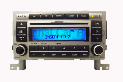 07 08 Hyundai Sante Fe OEM Factory Stereo AM FM Radio 6 Disc Changer CD Player