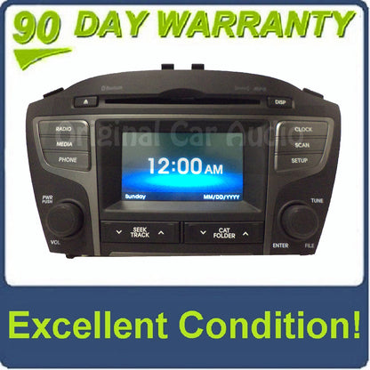 2014 2015 Hyundai Tucson OEM NON-Navigation Touchscreen Bluetooth MP3 XM CD Player Receiver