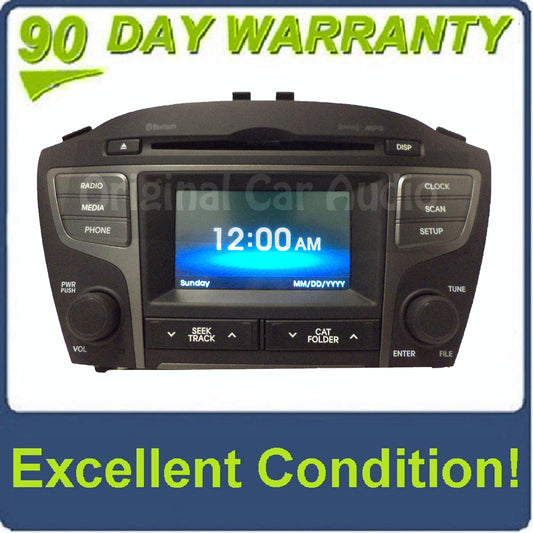2014 2015 Hyundai Tucson OEM NON-Navigation Touchscreen Bluetooth MP3 XM CD Player Receiver