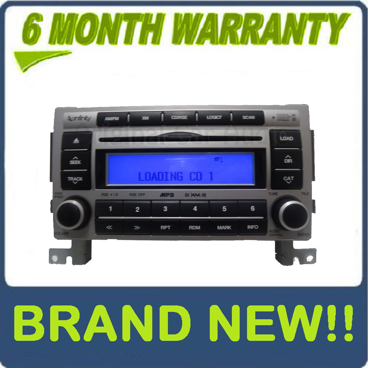 New 2007 2008 Hyundai Sante Fe OEM Stereo Radio and 6 CD changer MP3