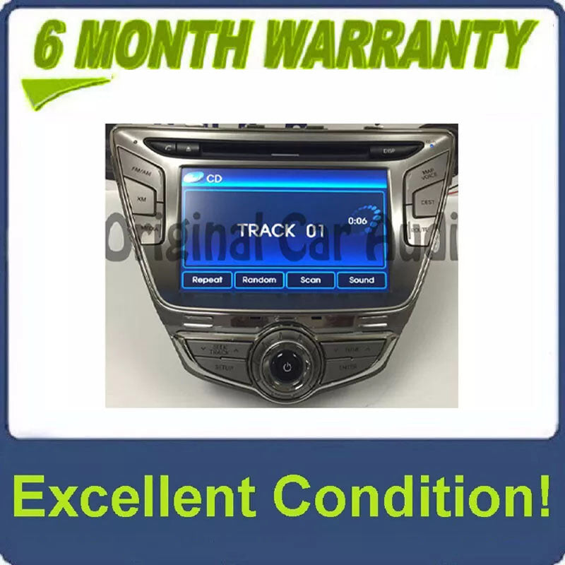 2011 2012 HYUNDAI Elantra Factory (OEM) Navigation XM Radio MP3 and CD Player
