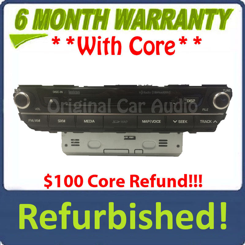 2015 - 2020 Hyundai Genesis OEM Navigation GPS Lexicon HD Radio XM AM FM Receiver MP3 CD Player MOSTBUS