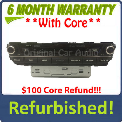 2015 - 2020 Hyundai Genesis OEM Navigation GPS Lexicon HD Radio XM AM FM Receiver MP3 CD Player MOSTBUS
