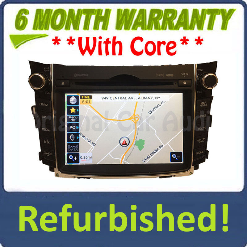 Refurbished 2013 - 2015 Hyundai Elantra BlueLink Navigation GPS Bluetooth XM HD Radio Receiver