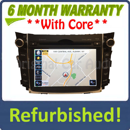 Refurbished 2013 - 2015 Hyundai Elantra BlueLink Navigation GPS Bluetooth XM HD Radio Receiver