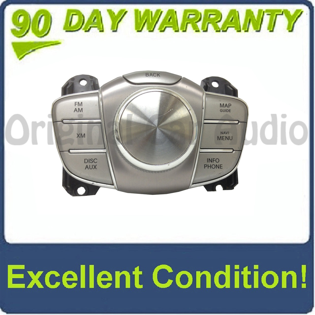 2009 2010 2011 2012 HYUNDAI GENESIS NAVI XM DISC AUX CONTROL SWITCH PANEL 96540-3M300