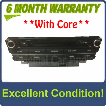 2014 - 2016 Hyundai Genesis OEM Singe CD AM FM SAT Radio Navigation Receiver