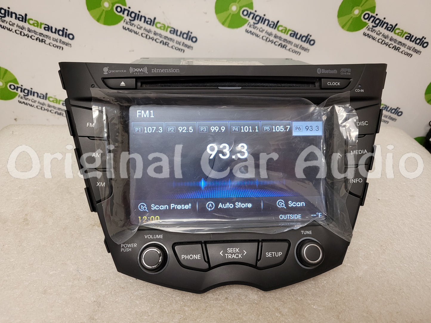 Refurbished 2011 - 2015 Hyundai Veloster OEM Single CD Touch Screen AM FM Bluetooth SAT Radio Receiver