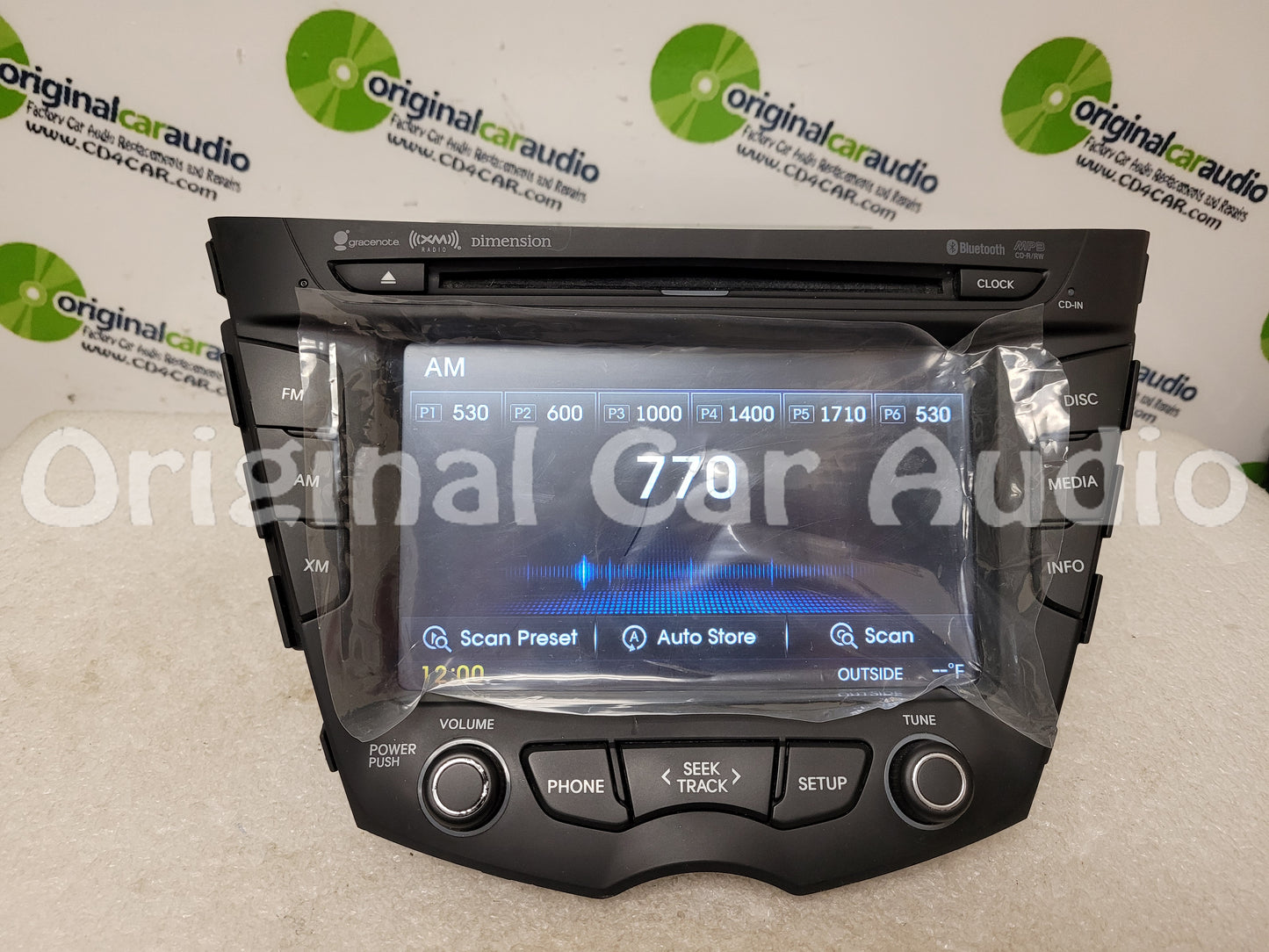 Refurbished 2011 - 2015 Hyundai Veloster OEM Single CD Touch Screen AM FM Bluetooth SAT Radio Receiver