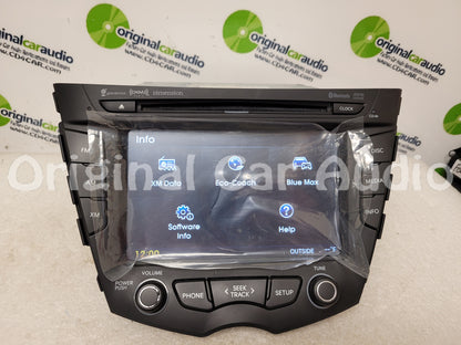 Refurbished 2011 - 2015 Hyundai Veloster OEM Single CD Touch Screen AM FM Bluetooth SAT Radio Receiver