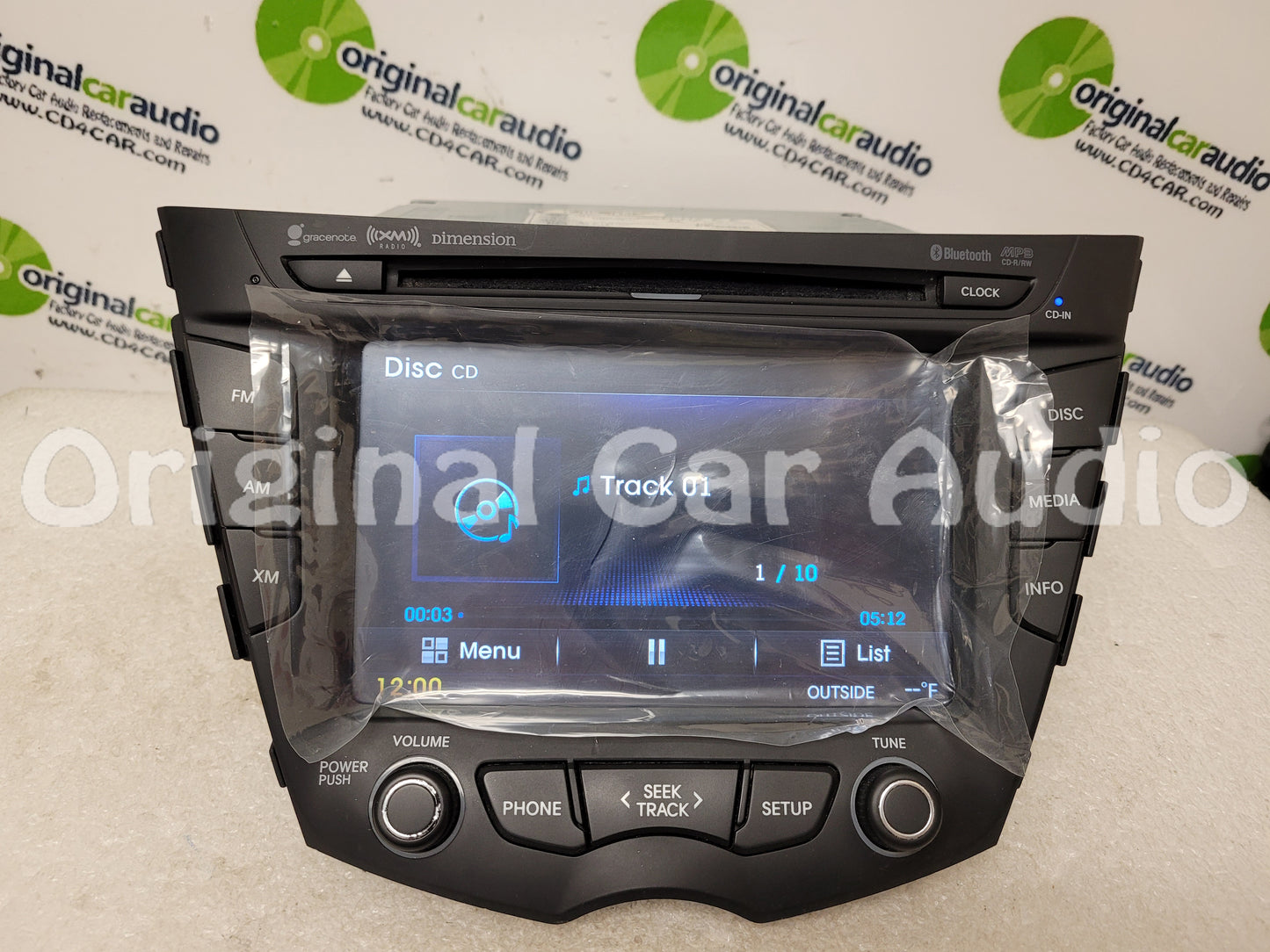 Refurbished 2011 - 2015 Hyundai Veloster OEM Single CD Touch Screen AM FM Bluetooth SAT Radio Receiver