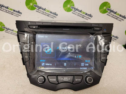 Refurbished 2011 - 2015 Hyundai Veloster OEM Single CD Touch Screen AM FM Bluetooth SAT Radio Receiver