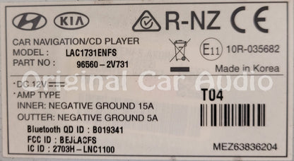 Refurbished 2011 - 2015 Hyundai Veloster OEM Single CD Touch Screen AM FM Bluetooth SAT Radio Receiver