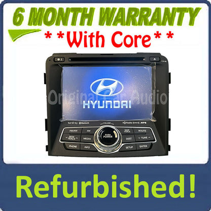 Refurbished 2011 - 2015 Hyundai Sonata Hybrid OEM Infinity Touch Screen Navigation Bluetooth Radio Media Receiver