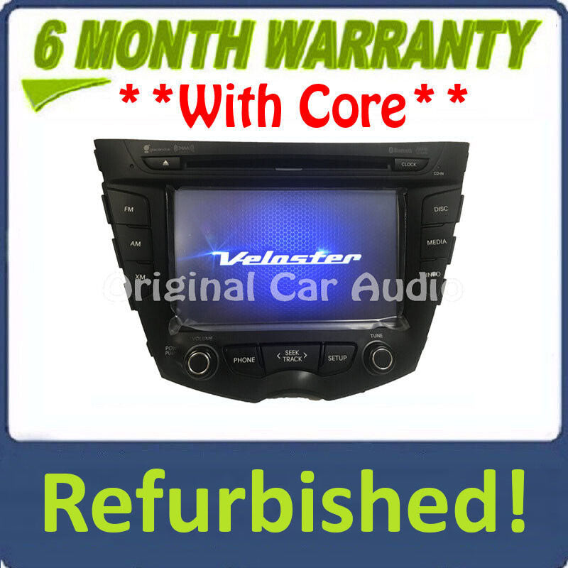 Refurbished 2011 - 2017 Hyundai Veloster OEM Gracenote Bluetooth CD AM FM  Radio Media Receiver