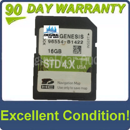 2014 - 2016 Hyundai Genesis OEM Navigation Maps Factory SD Card STD 4.X