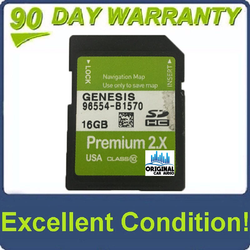 2014 - 2016 Hyundai Genesis OEM Navigation Maps SD Card Premium 2.X
