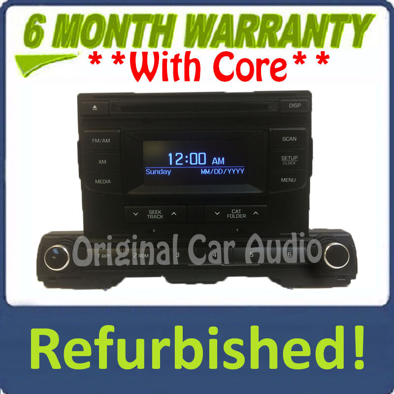 Refurbished 2016 - 2018 Hyundai Elantra OEM AM FM XM SAT CD Player Radio Receiver