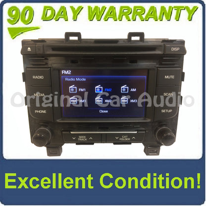 2015 - 2017 Hyundai Sonata OEM AM FM Bluetooth MP3 CD XM Radio Media Player Receiver