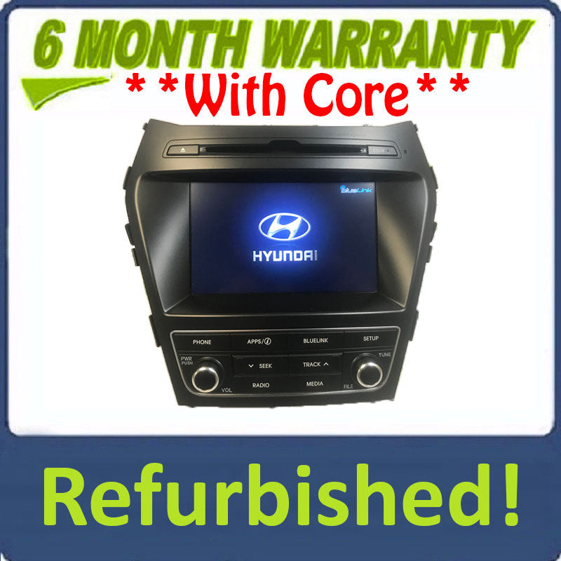 Refurbished 2017 - 2019 Hyundai Santa Fe OEM Bluelink HD Radio XM AM FM CD Player