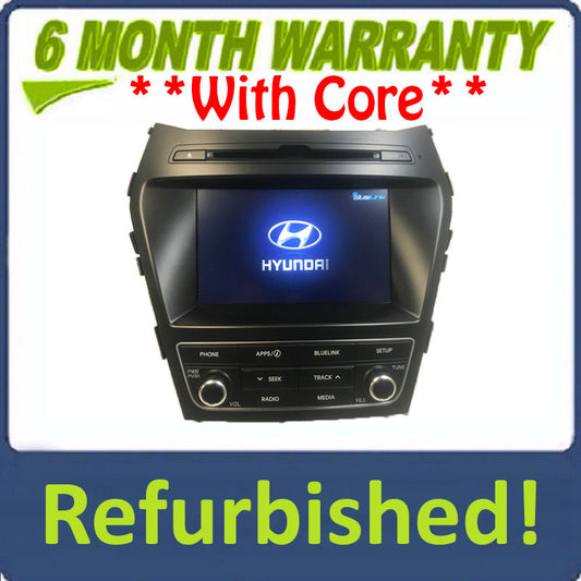 Refurbished 2017 - 2019 Hyundai Santa Fe OEM Bluelink HD Radio XM AM FM CD Player