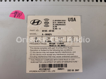 2007 - 2010 Hyundai Sonata OEM AM FM XM Radio 6 Disc Changer Player