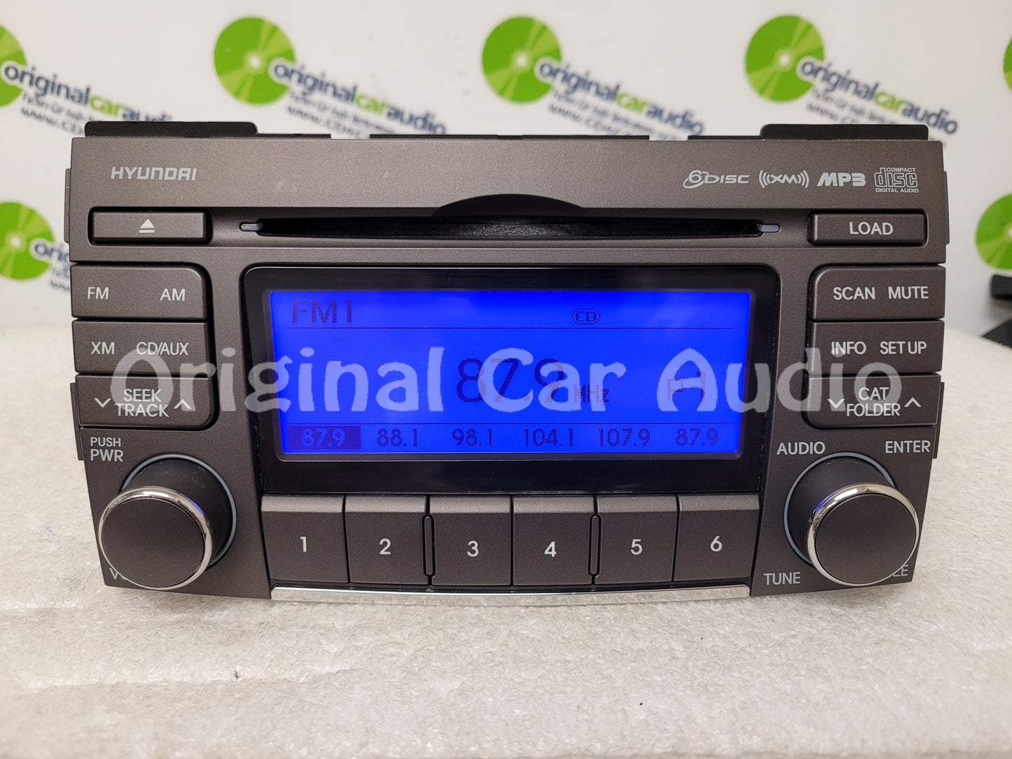 2007 - 2010 Hyundai Sonata OEM AM FM XM Radio 6 Disc Changer Player