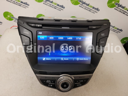 2014 - 2016 Hyundai Elantra OEM Navigation XM Bluetooth CD Player Radio