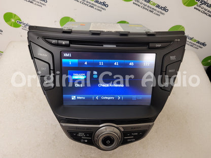Refurbished 2014 - 2016 Hyundai Elantra OEM Navigation XM Bluetooth CD Player Radio