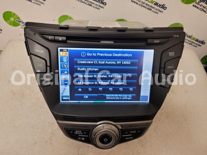 Refurbished 2014 - 2016 Hyundai Elantra OEM Navigation XM Bluetooth CD Player Radio