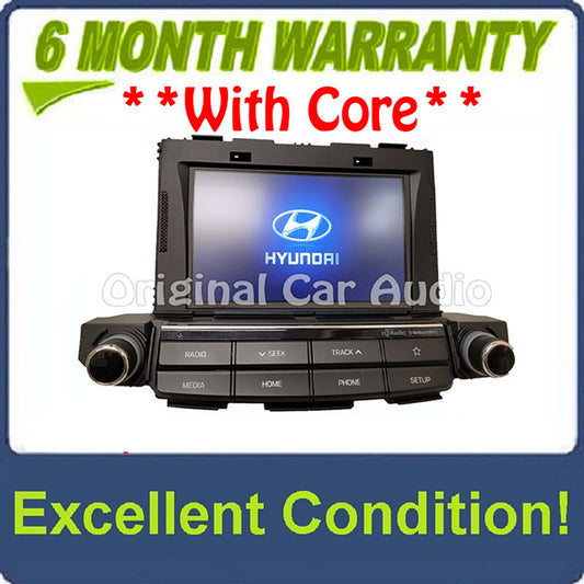 2018 Hyundai Tucson OEM AM FM XM HD Bluetooth 7" Touchscreen Display Radio