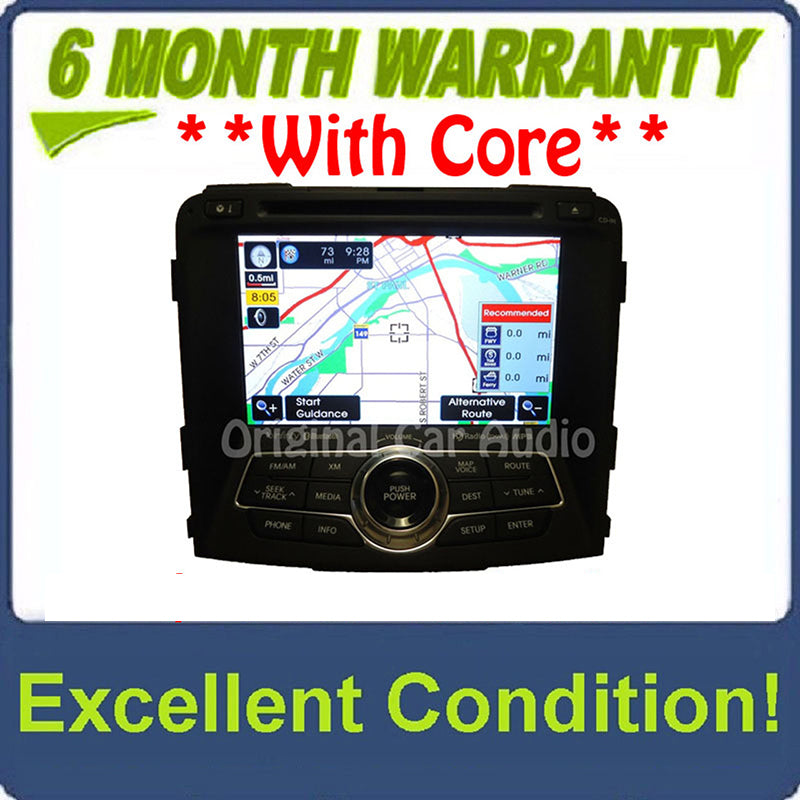 2011 - 2015 Hyundai Infinity XM SAT radio navigation Bluetooth CD player OEM
