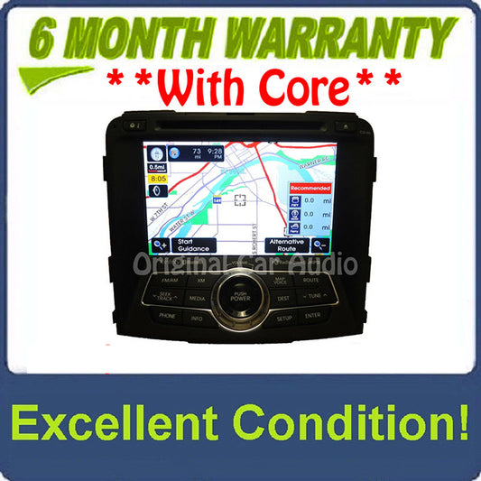 2011 - 2015 Hyundai Infinity XM SAT radio navigation Bluetooth CD player OEM
