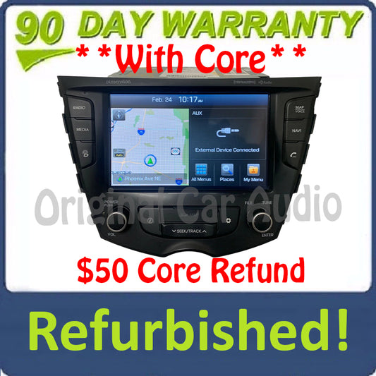 Refurbished 15 16 17 Hyundai Veloster Radio Receiver W/ Navigation 96560-2V7114SD