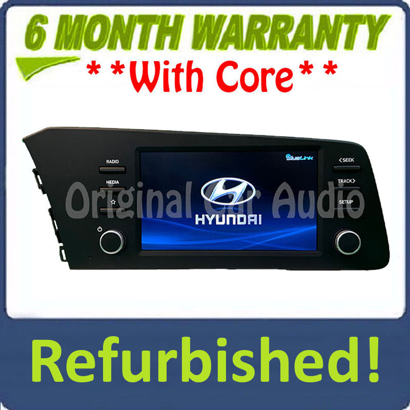 Refurbished 2021 -2023 Hyundai Elantra OEM Radio Display HD SXM AM FM Receiver Bluelink