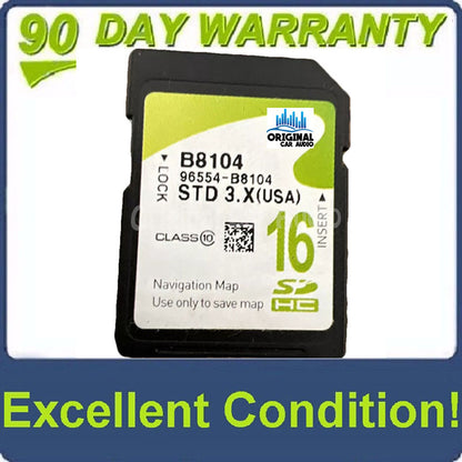 2013 - 2015 Hyundai Santa Fe OEM Navigation Maps Factory SD Card STD 3.X B8104