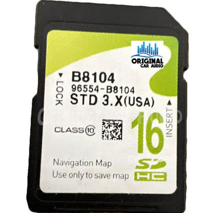 2013 - 2015 Hyundai Santa Fe OEM Navigation Maps Factory SD Card STD 3.X B8104