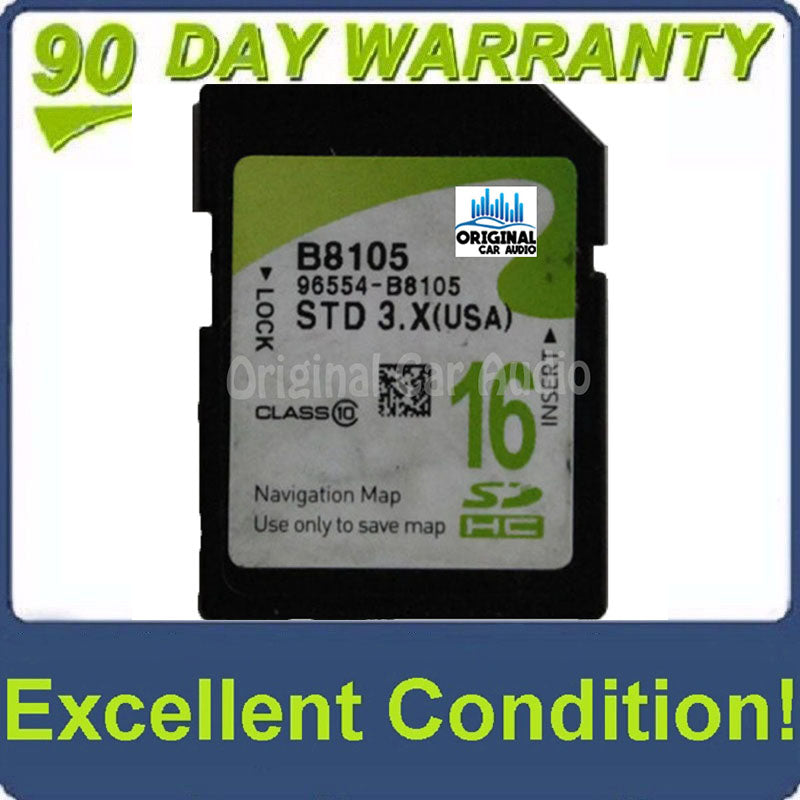 2013 - 2015 Hyundai Santa Fe OEM Navigation Maps Factory SD Card STD 3.X B8105