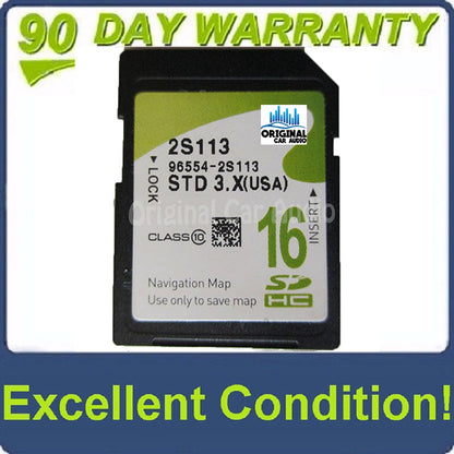 2013 - 2015 Hyundai Tucson OEM Navigation Maps Factory SD Card STD 3.X 2S113
