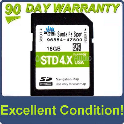 2016 - 2018 Hyundai Santa Fe OEM Navigation Maps SD Card STD 4.X 4Z500