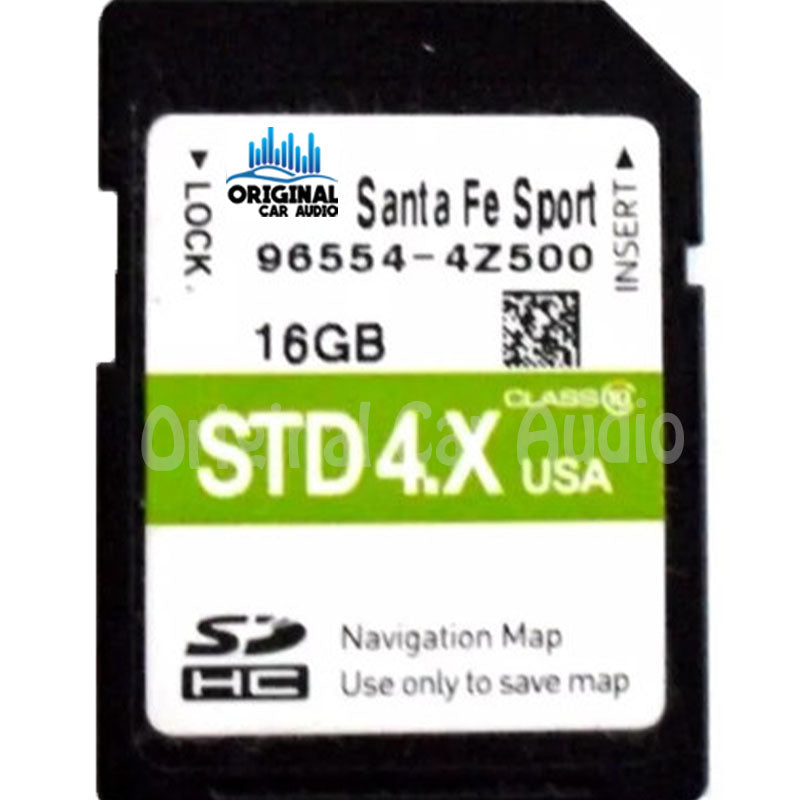 2016 - 2018 Hyundai Santa Fe OEM Navigation Maps SD Card STD 4.X 4Z500