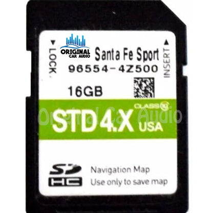 2016 - 2018 Hyundai Santa Fe OEM Navigation Maps SD Card STD 4.X 4Z500