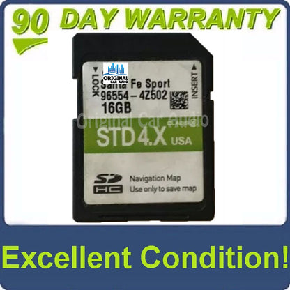2016 - 2018 Hyundai Santa Fe OEM Navigation Maps SD Card STD 4.X 4Z502