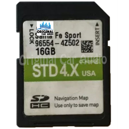 2016 - 2018 Hyundai Santa Fe OEM Navigation Maps SD Card STD 4.X 4Z502