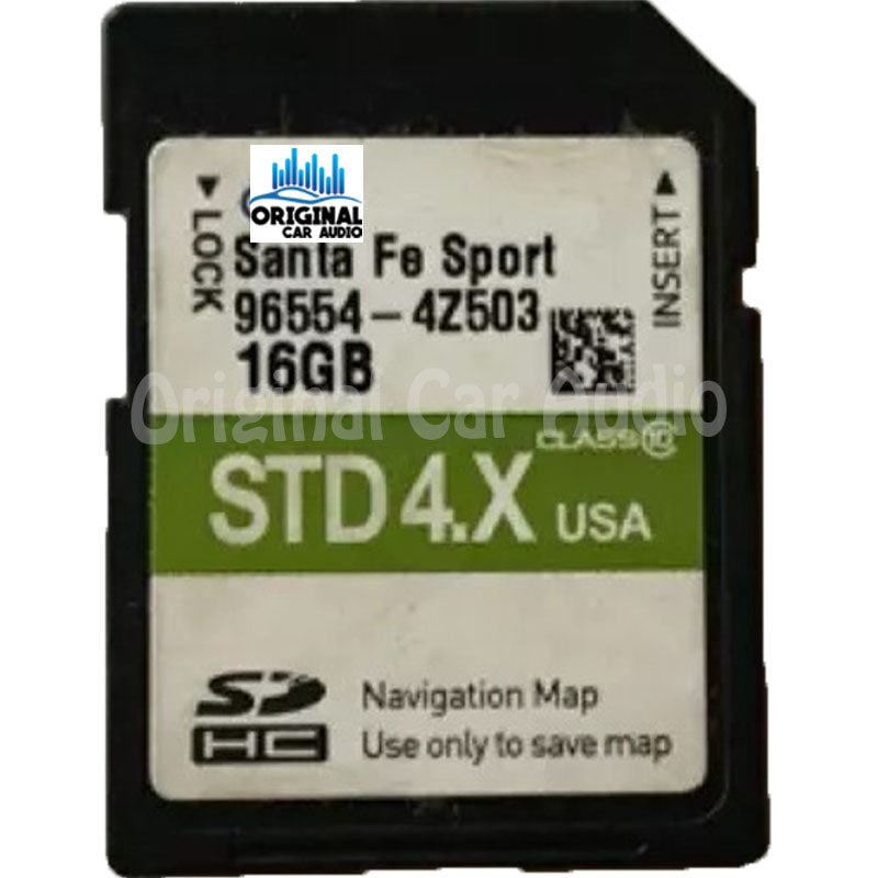2016 - 2018 Hyundai Santa Fe OEM Navigation Maps SD Card STD 4.X 4Z503