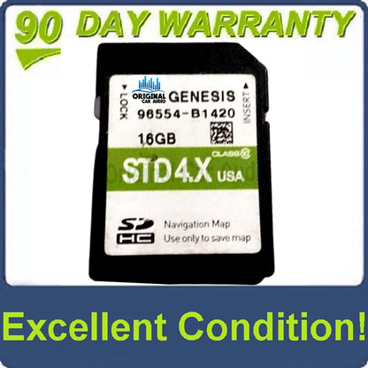 2014 - 2016 Hyundai Genesis OEM Navigation Maps Factory SD Card STD 4.X B1420