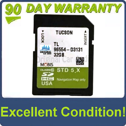 2016 - 2018 Hyundai Tucson OEM Navigation Maps Factory SD Card STD 5.X D3130