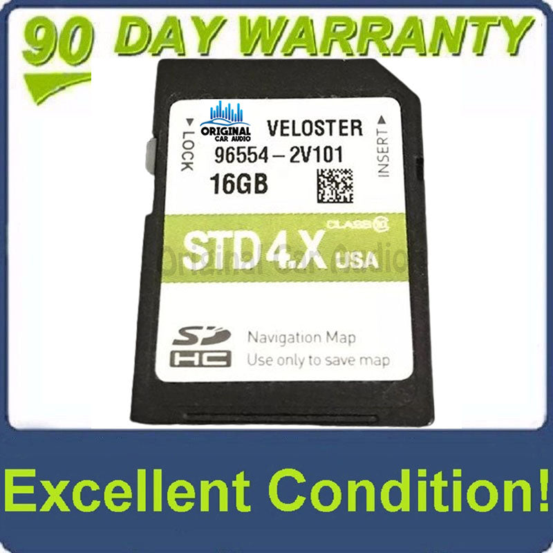 2016 - 2018 Hyundai Veloster OEM Navigation Maps Factory SD Card STD 4.X 2V101