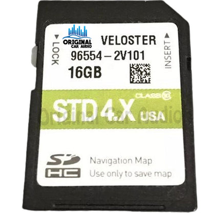 2016 - 2018 Hyundai Veloster OEM Navigation Maps Factory SD Card STD 4.X 2V101
