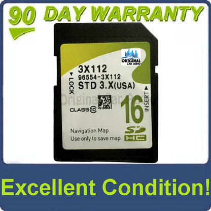 2016 - 2018 Hyundai Elantra OEM Navigation Maps Factory SD Card STD 4.X 3X112